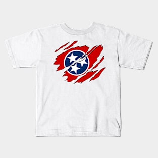 Tear Away Tennessee Flag Kids T-Shirt